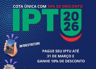 Atenção contribuintes de Guanambi: A Secretaria Municipal da Fazenda está com a CAMPANHA de pagamento do IPTU 2026 com DESCONTO de 10% até dia 31 de Março