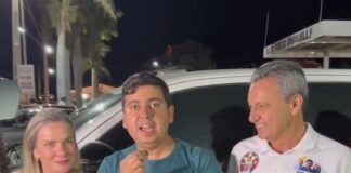 VÍDEO: Troca de gentileza entre IVANA BASTOS E CHARLES FERNANDES em carreata política de URANDI deixa grupo político de VÍTOR BONFIM ressabiado